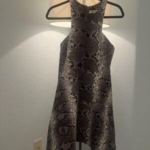 Elizabeth and James Black and Gray Mini Dress